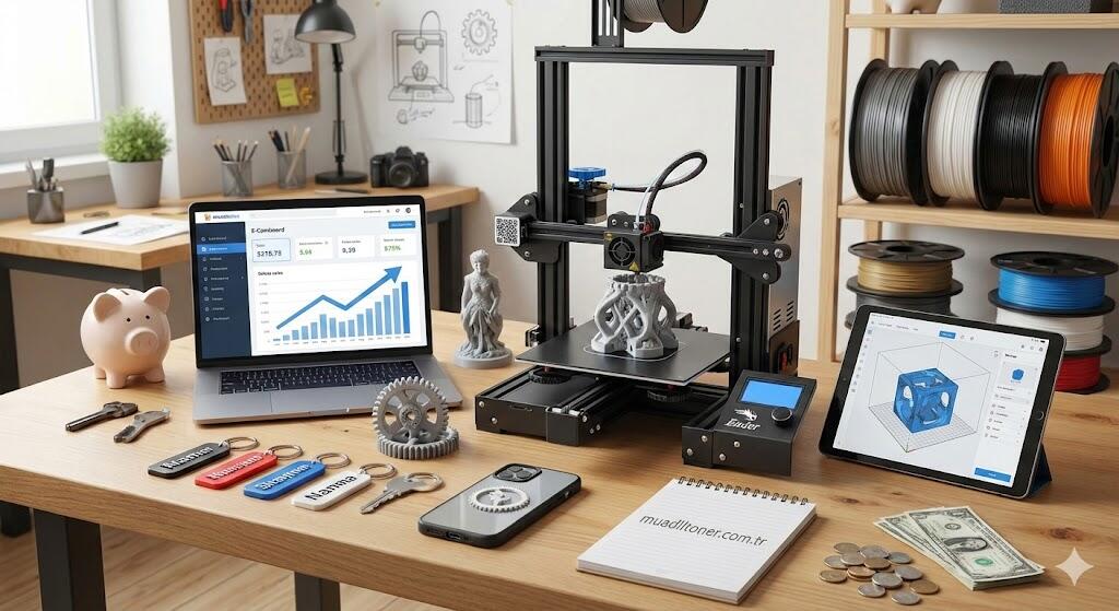 3D Yazıcılarla Nasıl Para Kazanılır? Evde Üretim ve Satış Rehberi