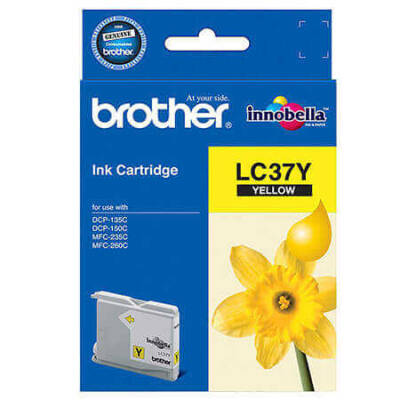 Brother LC37-LC970 Sarı Orjinal Kartuş - 1