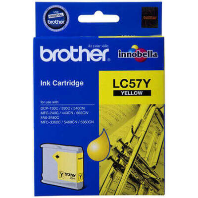 Brother LC57Y-LC1000 Orjinal Sarı Kartuş - 1