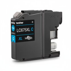 Brother LC675XL C Mavi (Cyan) Orijinal Mürekkep Kartuşu - 1.200 Sayfa - 2