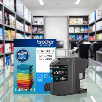 Brother LC675XL C Mavi (Cyan) Orijinal Mürekkep Kartuşu - 1.200 Sayfa - 3