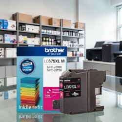 Brother LC675XL M Kırmızı (Magenta) Orijinal Mürekkep Kartuşu - 1.200 Sayfa - 3