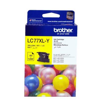 Brother LC77XL Sarı Orjinal Kartuş - 1