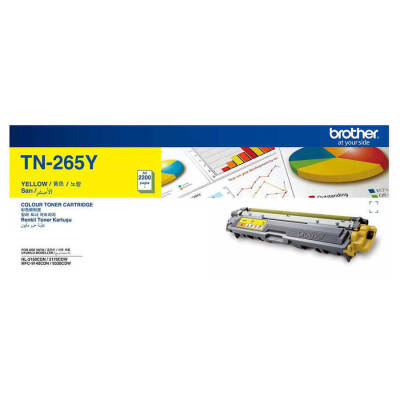 Brother TN-265 Sarı Orjinal Toner Yüksek Kapasiteli - 1