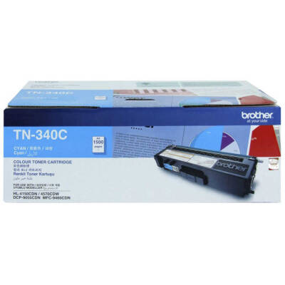 Brother TN-340 Mavi Orjinal Toner - 1