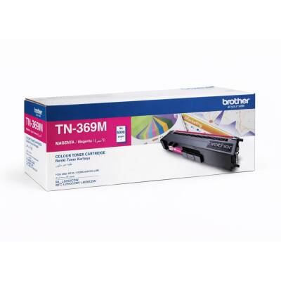 Brother TN-369M Kırmızı (Magenta) Orijinal Toner - 6.000 Sayfa (Süper Yüksek Kapasite) - 1