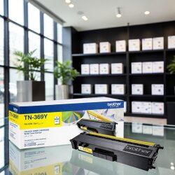 Brother TN-369Y Sarı (Yellow) Orijinal Toner - 6.000 Sayfa (Süper Yüksek Kapasite) - 3