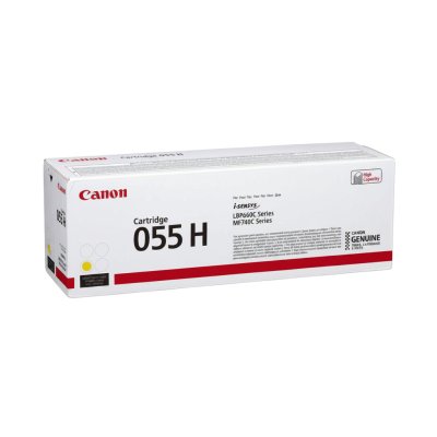 Canon CRG-055H 3017C002 Sarı Yüksek Kapasiteli Orijinal Toner - 1