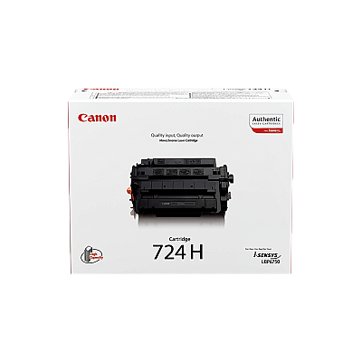 Canon CRG-724H 3482B002 Siyah Yüksek Kapasiteli Orijinal Toner - 1