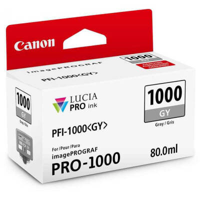 Canon PFI-1000GY Gri Orjinal Kartuş - 1