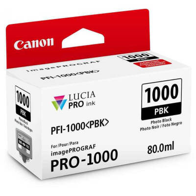 Canon PFI-1000PBK Foto Siyah Orjinal Kartuş - 1