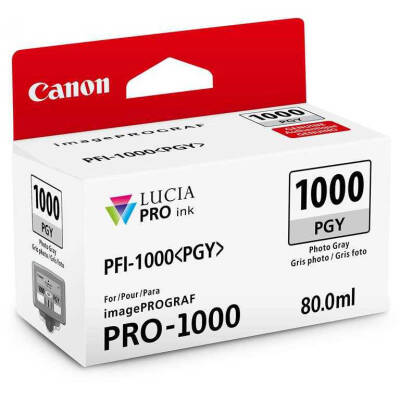 Canon PFI-1000PGY Foto Gri Orjinal Kartuş - 1