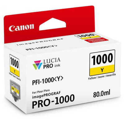 Canon PFI-1000Y Sarı Orjinal Kartuş - 1