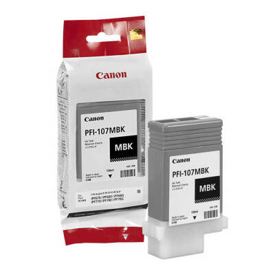 Canon PFI-107MBK Mat Siyah Orjinal Kartuş - 1