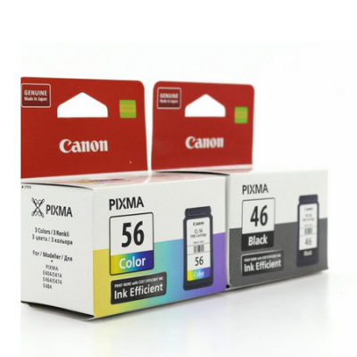 Canon PG46-CL56 Siyah ve Renkli Kartuşlu Avantajlı Paketi - 1