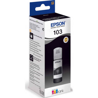 Epson 103 C13T00S14A Siyah Orijinal Mürekkep - 1
