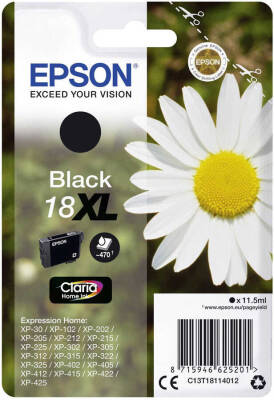 Epson 18XL-T1811-C13T18114020 Siyah Orjinal Kartuş - 1