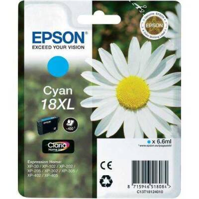 Epson 18XL-T1812-C13T18124020 Mavi Orjinal Kartuş - 1