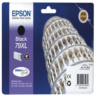 Epson 79XL-C13T79014010 Siyah Orjinal Kartuş Yüksek Kapasiteli - 1