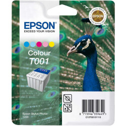 Epson T001-C13T00101120 Renkli Orjinal Kartuş - 1