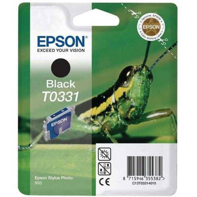 Epson T0331-C13T03314020 Siyah Orjinal Kartuş - 1