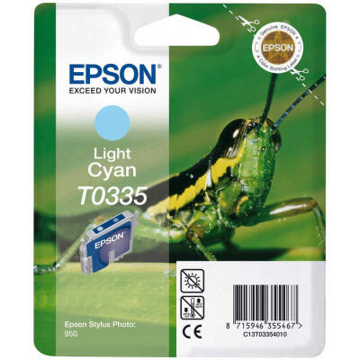 Epson T0335-C13T03354020 Açık Mavi Orjinal Kartuş - 1