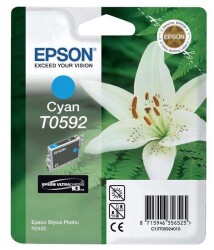 Epson T0592-C13T05924020 Mavi Orjinal Kartuş - 1