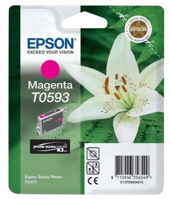 Epson T0593-C13T05934020 Kırmızı Orjinal Kartuş - 1