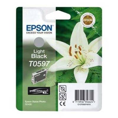 Epson T0597-C13T05974020 Açık Siyah Orjinal Kartuş - 1