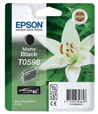 Epson T0598-C13T05984020 Mat Siyah Orjinal Kartuş - 1