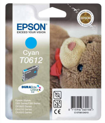 Epson T0612-C13T06124020 Mavi Orjinal Kartuş - 1