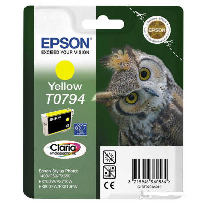 Epson T0794-C13T07944020 Sarı Orjinal Kartuş - 1