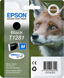 Epson T1281-C13T12814020 Siyah Orjinal Kartuş - 1