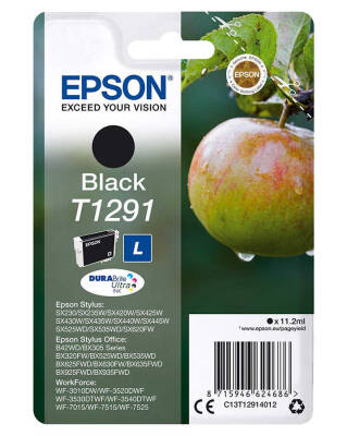 Epson T1291-C13T12914020 Siyah Orjinal Kartuş - 1