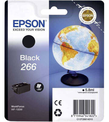 Epson T266-C13T26614010 Siyah Orjinal Kartuş - 1