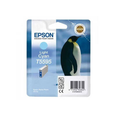 Epson T5595-C13T55954020 Açık Mavi Orjinal Kartuş - 1