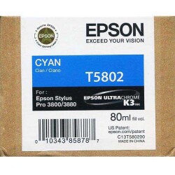 Epson T5802-C13T580200 Mavi Orjinal Kartuş - 1