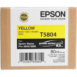 Epson T5804-C13T580400 Sarı Orjinal Kartuş - 1