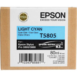 Epson T5805-C13T580500 Açık Mavi Orjinal Kartuş - 1