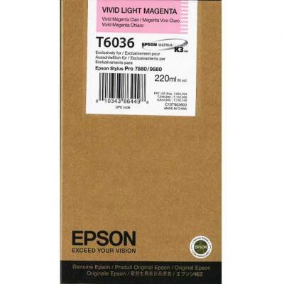 Epson T6036-C13T603600 Açık Kırmızı Orjinal Kartuş - 1