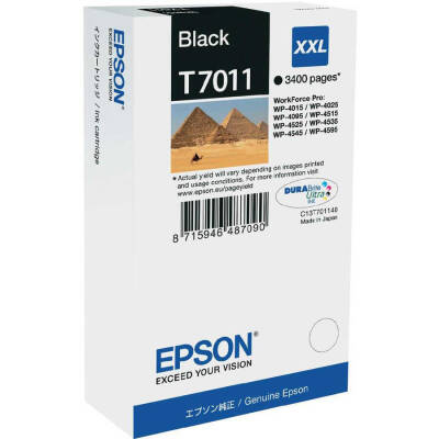 Epson T7011XXL-C13T70114010 Siyah Orjinal Kartuş - 1