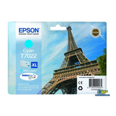 Epson T7022XL-C13T70224010 Mavi Orjinal Kartuş - 1