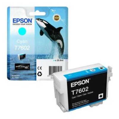 Epson T7602-C13T76024010 Mavi Orjinal Kartuş - 1