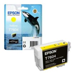 Epson T7604-C13T76044010 Sarı Orjinal Kartuş - 1