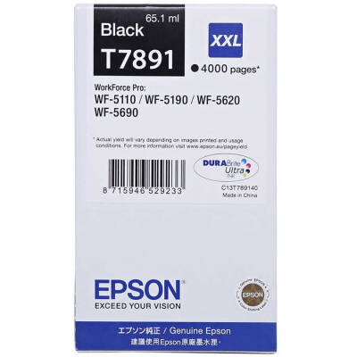 Epson T7891-C13T789140 Siyah Orjinal Kartuş Extra Yüksek Kapasiteli - 1