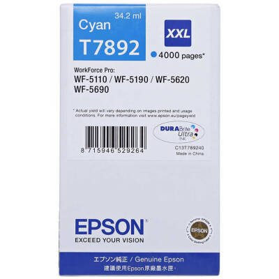 Epson T7892-C13T789240 Mavi Orjinal Kartuş Extra Yüksek Kapasiteli - 1