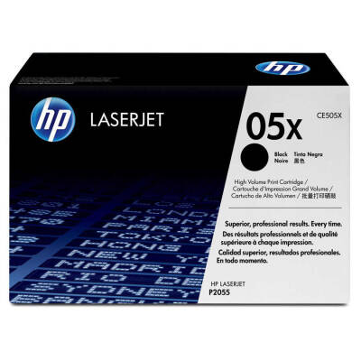 HP 05X (CE505X) Siyah Yüksek Kapasiteli Orijinal Lazer Toner - 1