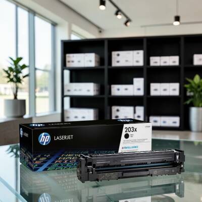 HP 203X CF540X Siyah Yüksek Kapasiteli Orijinal Toner - 3