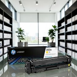 HP 203X CF542X Sarı Yüksek Kapasiteli Orijinal Toner - 3