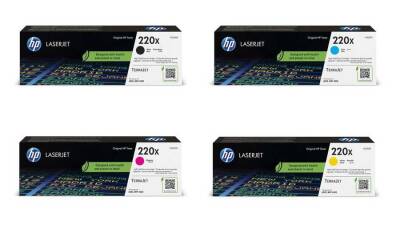 HP 220X (W2200X - W2201X - W2202X - W2203X) Yüksek Kapasiteli Orjinal Toner Seti - 1